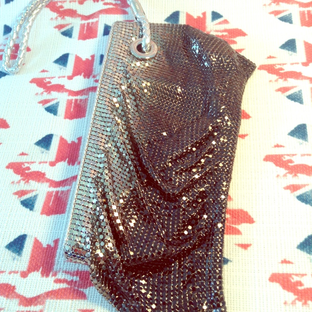 Whiting & Davis Metal Mesh Ombré Wristlet Bag